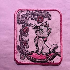 Light pink Marie Aristocats Disney Iron On Patch